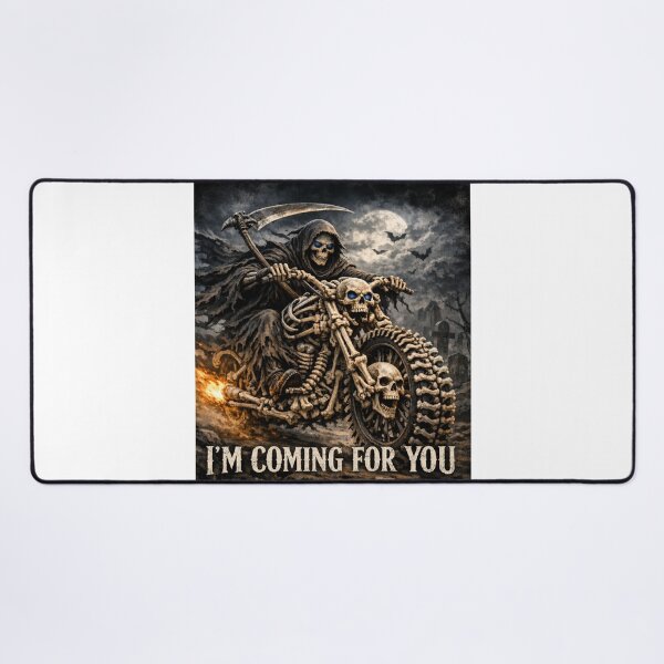 Item preview, Grim Reaper Biker – I'm Coming for You... designed and sold by Nela-&-Lena.