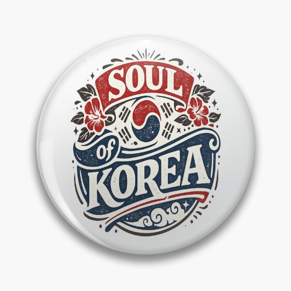 Item preview, Soul of Korea – Vintage Korean Flag Typography T-Shirt designed and sold by D.Shop.
