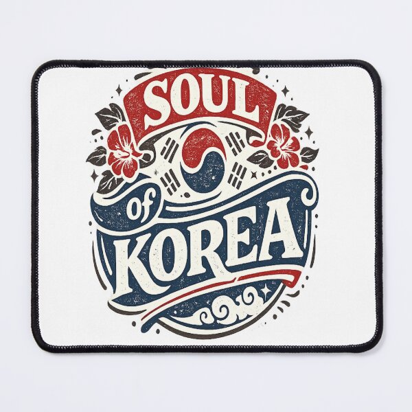 Item preview, Soul of Korea – Vintage Korean Flag Typography T-Shirt designed and sold by D.Shop.