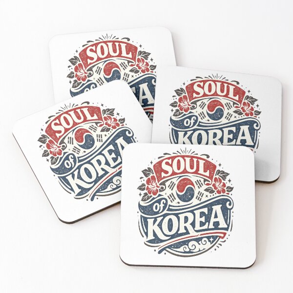 Item preview, Soul of Korea – Vintage Korean Flag Typography T-Shirt designed and sold by D.Shop.