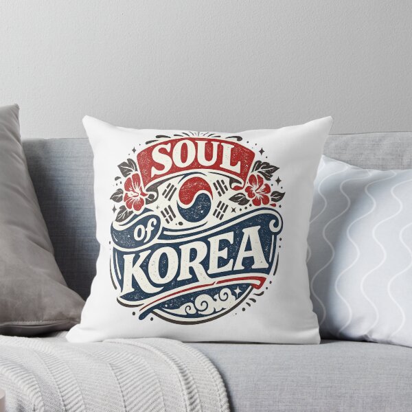 Item preview, Soul of Korea – Vintage Korean Flag Typography T-Shirt designed and sold by D.Shop.
