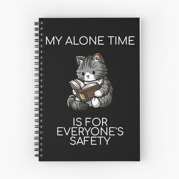 Item preview, My Alone Time Is For Everyones Safety Introvert Cat Reading designed and sold by VectorForge.