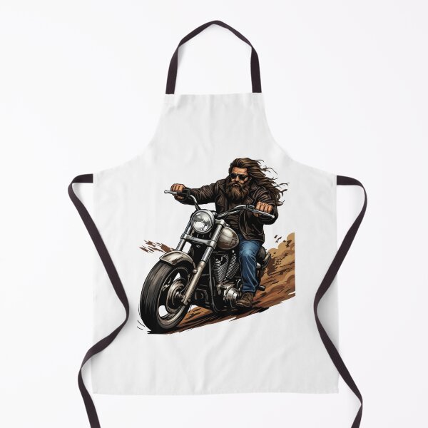 Item preview, Biker Riding Motorcycle Cartoon Illustration designed and sold by Macias123.