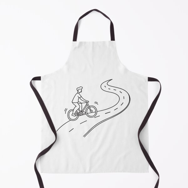 Item preview, A bike being walked uphill on a slim pathway designed and sold by rasagamastore.