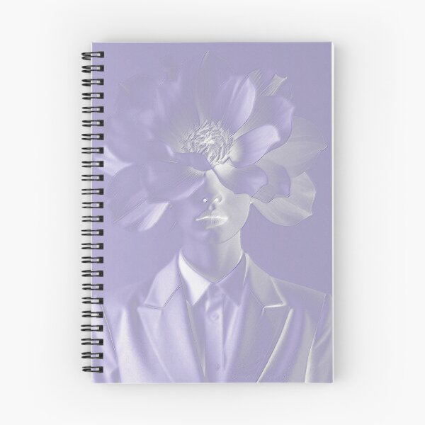 Item preview, Purple Surreal Flower Head Woman Portrait designed and sold by BetweenForms.