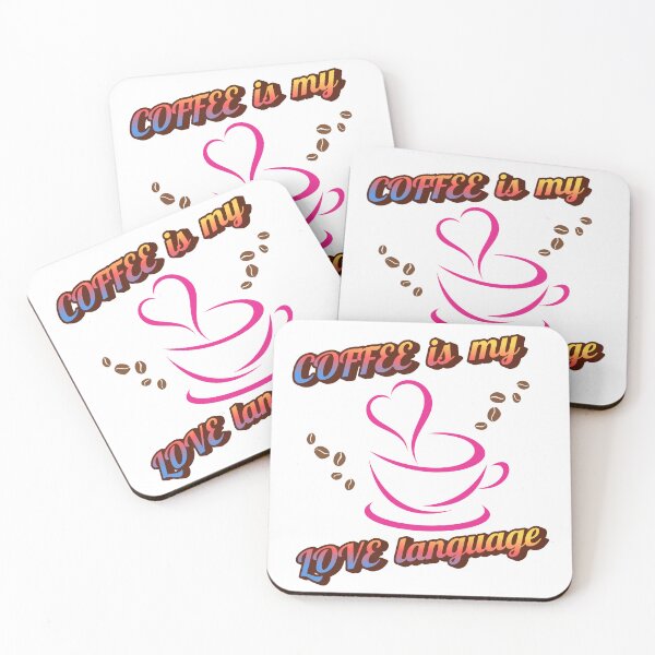 Item preview, Coffee Is My Love Language Funny Cafe Quote designed and sold by WRParadise.
