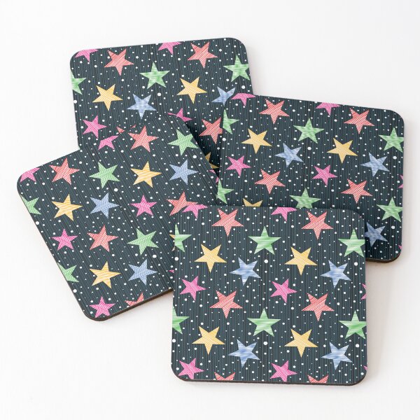 Item preview, Whimsical Multi Color Stars and Polka Dot Pattern designed and sold by mrhighsky.