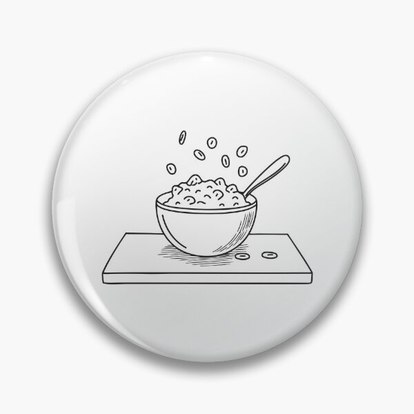 Item preview, Un tazón de cereales volcado sobre la encimera de la cocina por la mañana. designed and sold by rasagamastore.