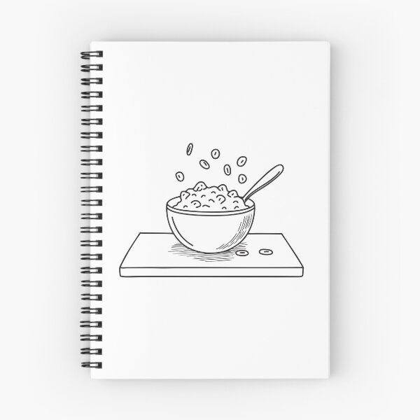 Item preview, A tipped cereal bowl on a morning kitchen counter designed and sold by rasagamastore.