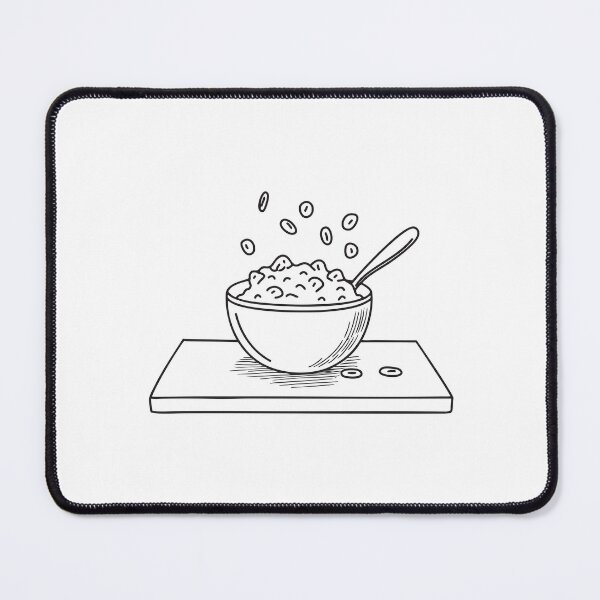 Item preview, A tipped cereal bowl on a morning kitchen counter designed and sold by rasagamastore.