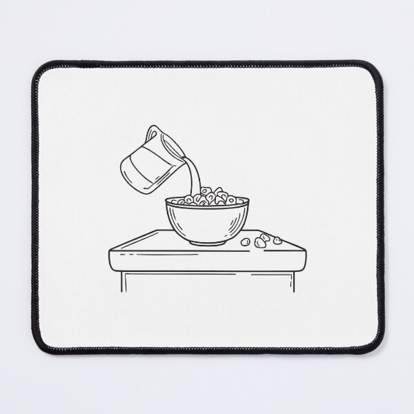 Item preview, A breakfast counter with an overturned bowl of cereal designed and sold by rasagamastore.
