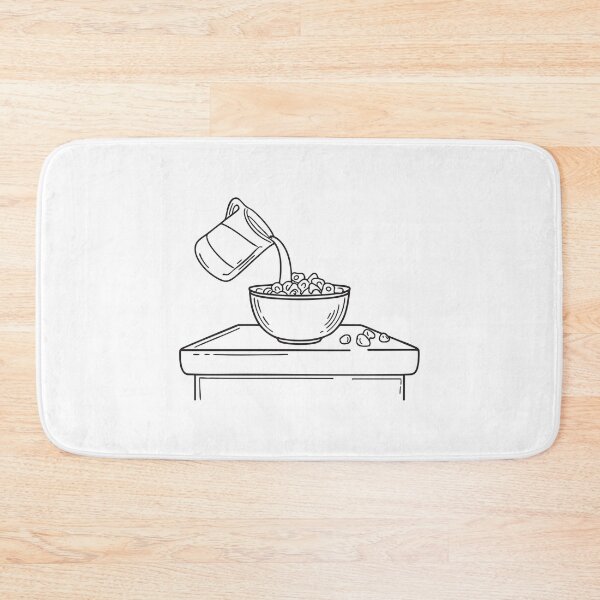 Item preview, A breakfast counter with an overturned bowl of cereal designed and sold by rasagamastore.