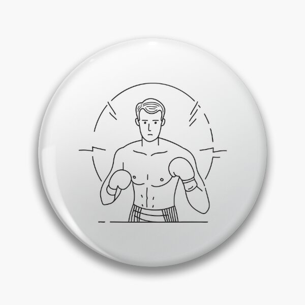 Item preview, An athlete mid uppercut motion toward a sparring mannequin designed and sold by rasagamastore.