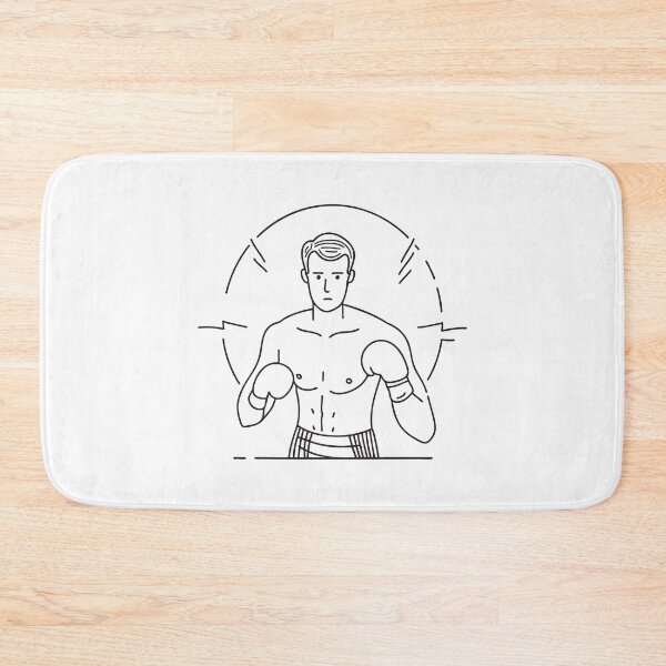 Item preview, An athlete mid uppercut motion toward a sparring mannequin designed and sold by rasagamastore.
