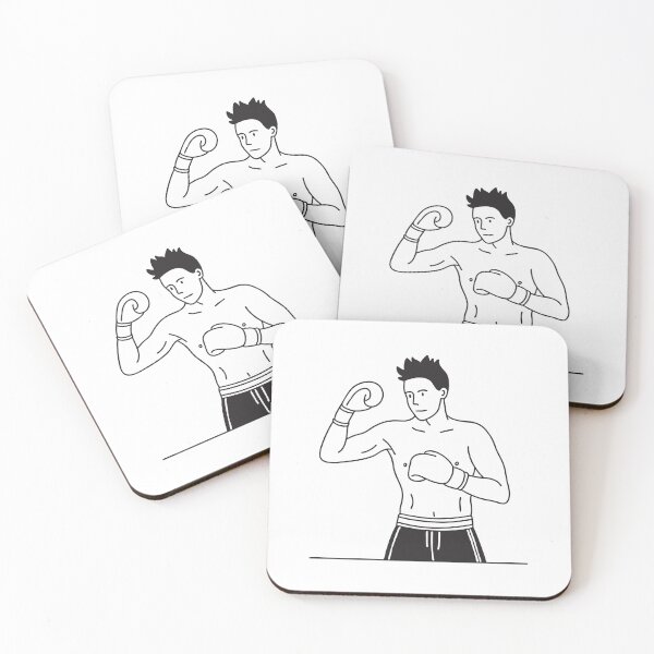 Item preview, A boxer mid punch uppercut aimed at a practice dummy designed and sold by rasagamastore.