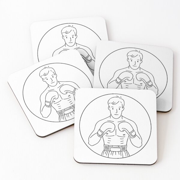 Item preview, A punch frozen mid air uppercut toward a boxing dummy designed and sold by rasagamastore.
