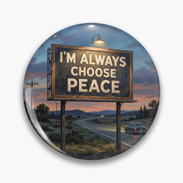Item preview, I Always Choose Peace Highway Billboard designed and sold by Home Decor Art.