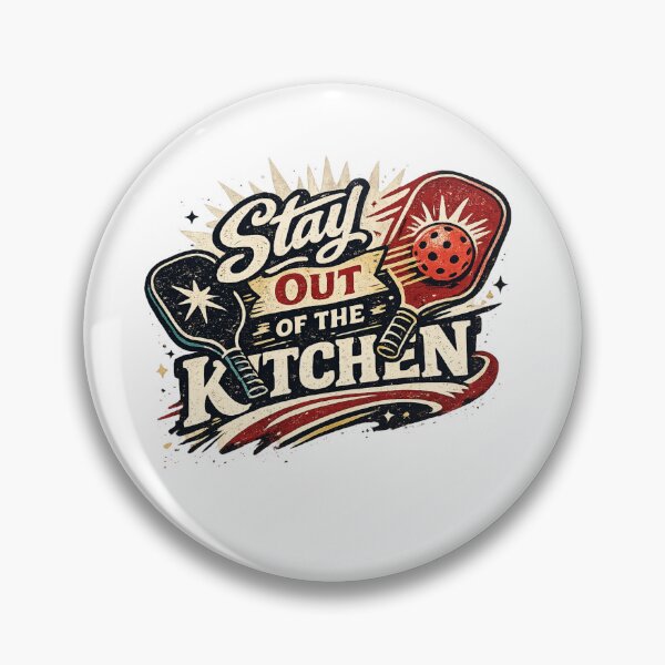 Item preview, Stay Out of the Kitchen – Vintage Pickleball Typography T-Shirt designed and sold by D.Shop.