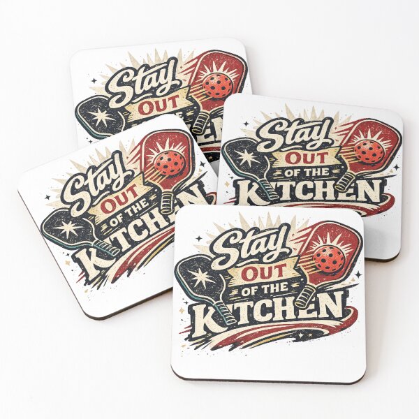 Item preview, Stay Out of the Kitchen – Vintage Pickleball Typography T-Shirt designed and sold by D.Shop.