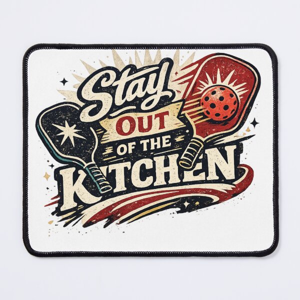 Item preview, Stay Out of the Kitchen – Vintage Pickleball Typography T-Shirt designed and sold by D.Shop.