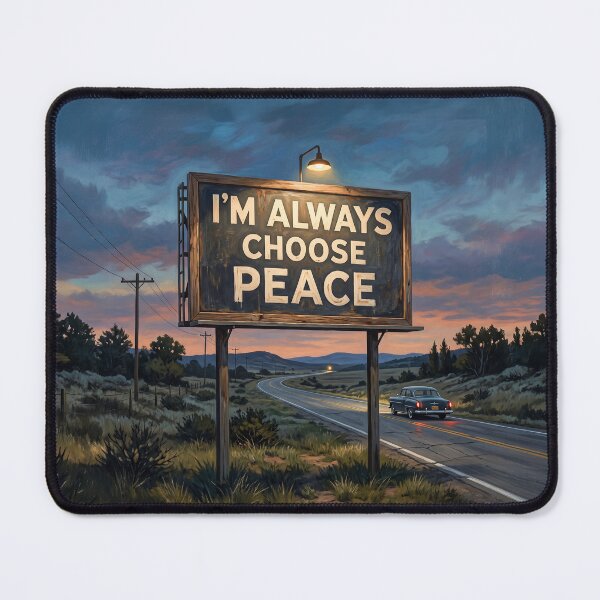 Item preview, I Always Choose Peace Highway Billboard designed and sold by Home Decor Art.
