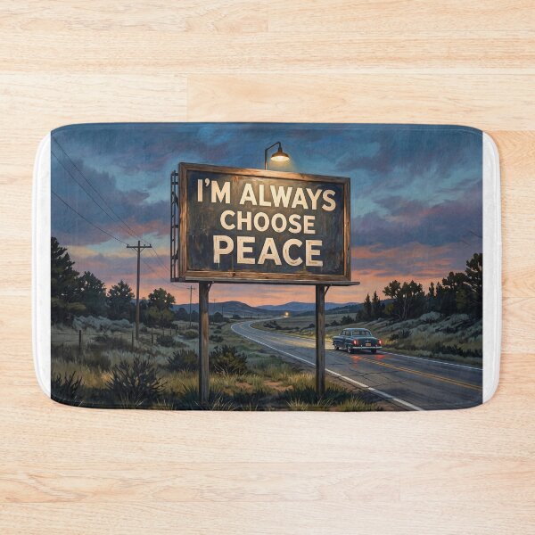 Item preview, I Always Choose Peace Highway Billboard designed and sold by Home Decor Art.
