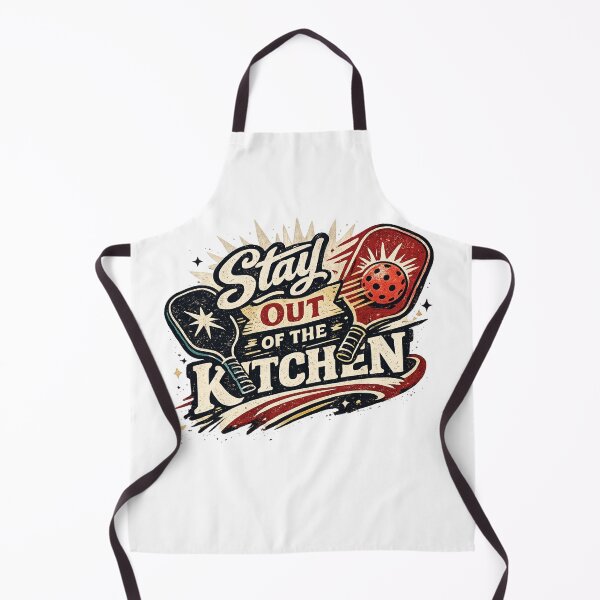 Item preview, Stay Out of the Kitchen – Vintage Pickleball Typography T-Shirt designed and sold by D.Shop.