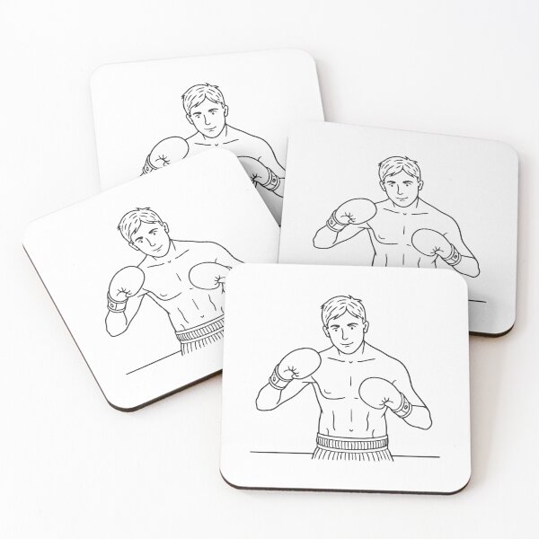 Item preview, A boxing motion halted mid uppercut in front of a dummy designed and sold by rasagamastore.