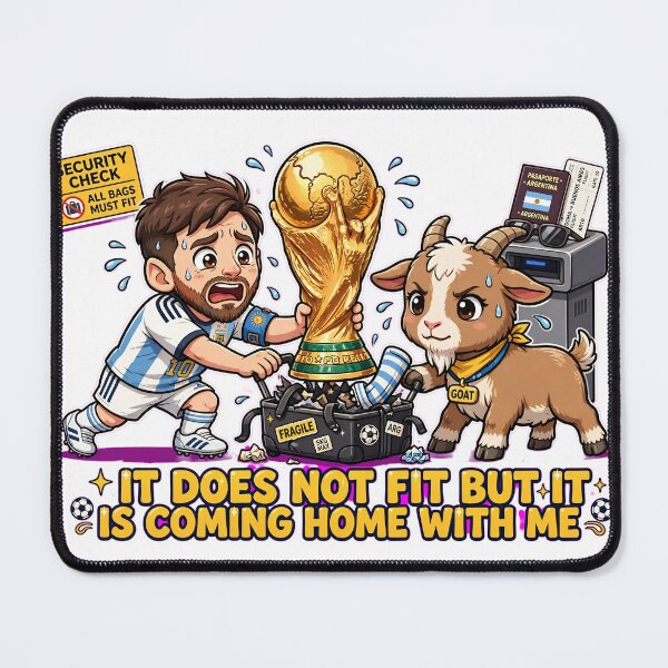 Item preview, It Does Not Fit But It Is Coming Home With Me Funny Messi World Cup Suitcase | GOAT Airport Security designed and sold by Arextr.