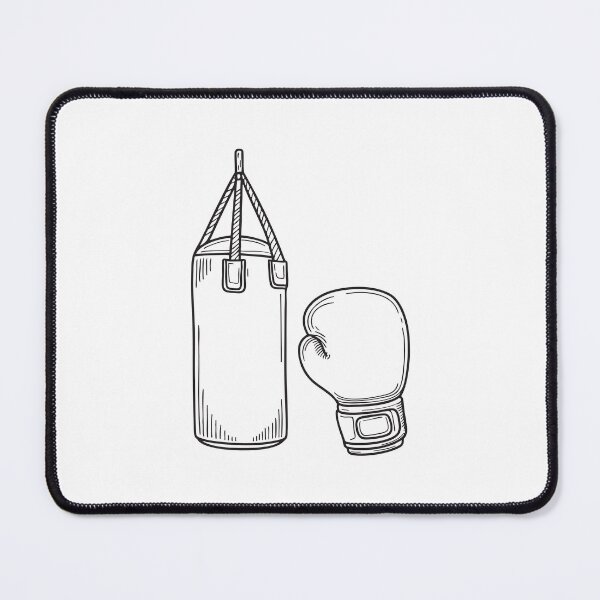 Item preview, An uppercut ready glove placed beside a punching target designed and sold by rasagamastore.