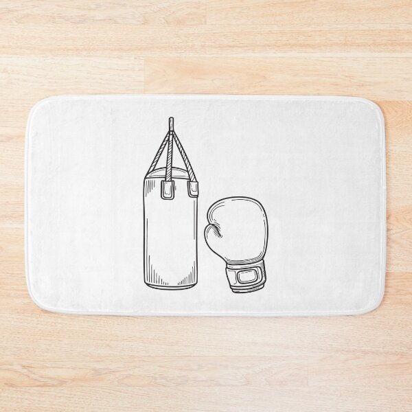 Item preview, An uppercut ready glove placed beside a punching target designed and sold by rasagamastore.