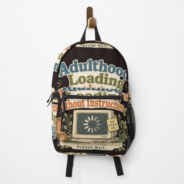 Item preview, Adulthood Loading Without Instructions Funny Retro Computer Design designed and sold by GiftLore Studio.