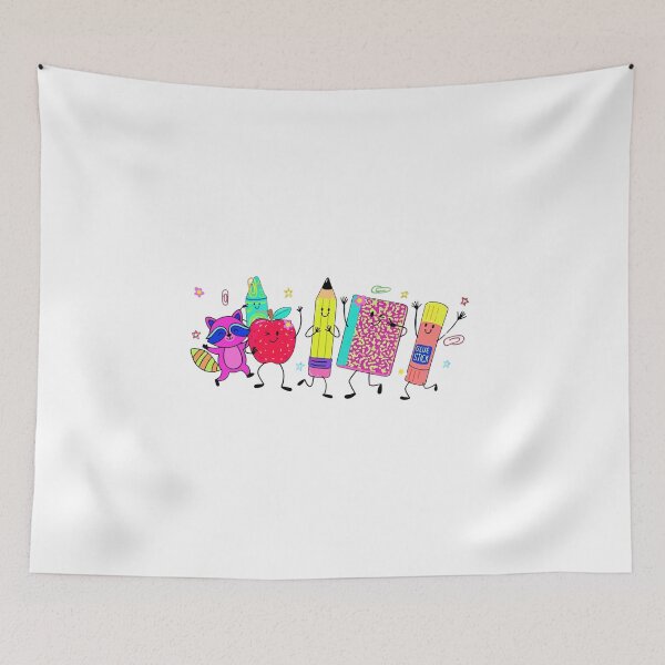 Item preview, Cute School Supplies Cartoon Back to School Stationery designed and sold by rachid-elmesafy.