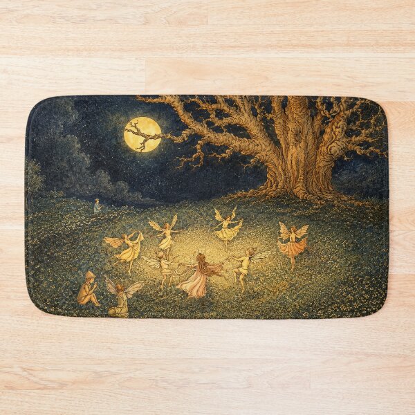Item preview, Fairy Dance - Fairy Art Nouveau Moon Dance Wall Art for Fantasy Lovers designed and sold by RickE.
