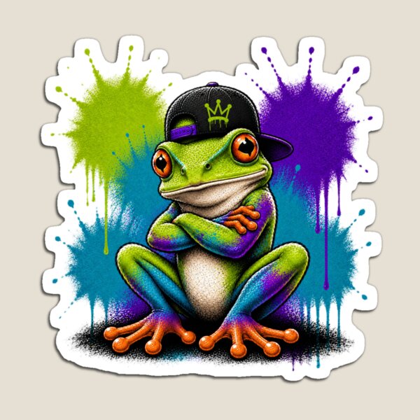 Item preview, Graffiti Tree Frog designed and sold by Thor-stone.