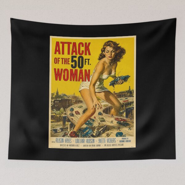 Item preview, Vintage Attack of the 50ft Woman Poster designed and sold by GoodOldVintage.