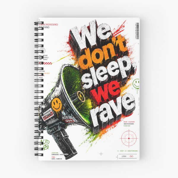 Item preview, We don't sleep, we rave designed and sold by DAX4ART.