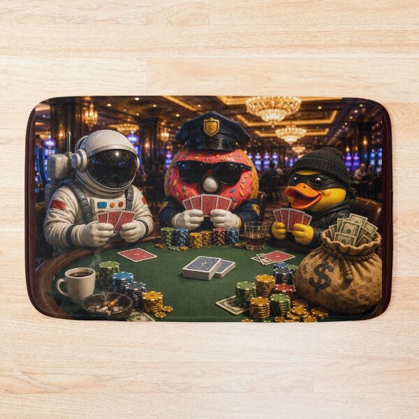 Item preview, Police Donut Poker Night designed and sold by BROHLine Studio.