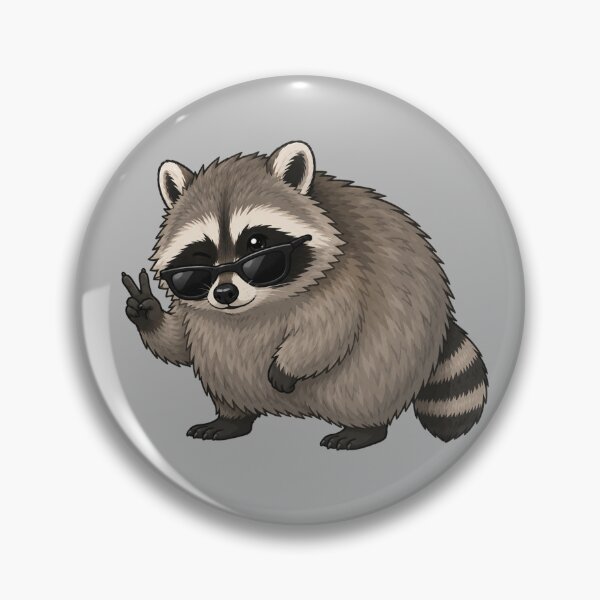 Item preview, Jimothy the Raccoon – Cool Sunglasses Peace Sign designed and sold by SimplyJasper.