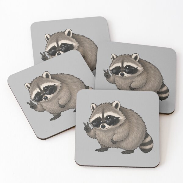 Item preview, Jimothy the Raccoon – Cool Sunglasses Peace Sign designed and sold by SimplyJasper.