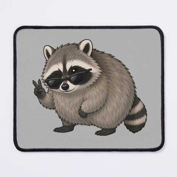 Item preview, Jimothy the Raccoon – Cool Sunglasses Peace Sign designed and sold by SimplyJasper.