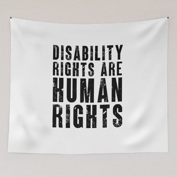 Item preview, Disability Rights Are Human Rights Black  designed and sold by Welldoh.