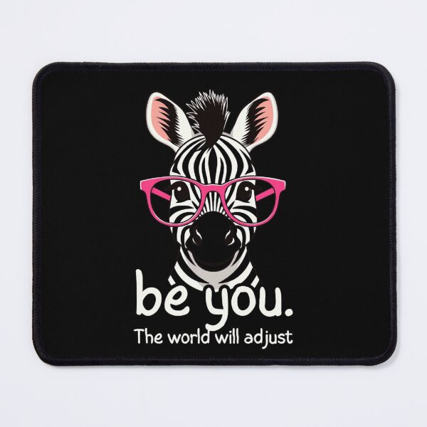 Item preview, Cute Zebra Wearing Pink Glasses Inspirational Self Love Quote designed and sold by haitrieuic96.