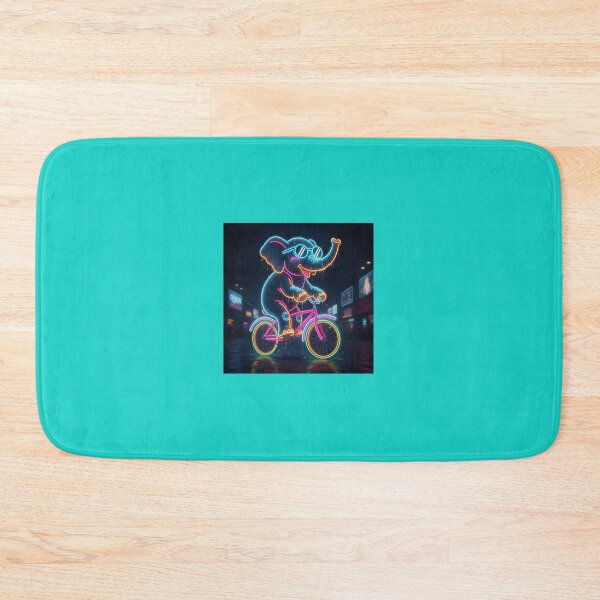 Item preview, Neon Elephant on a Bicycle designed and sold by Mattigiov.
