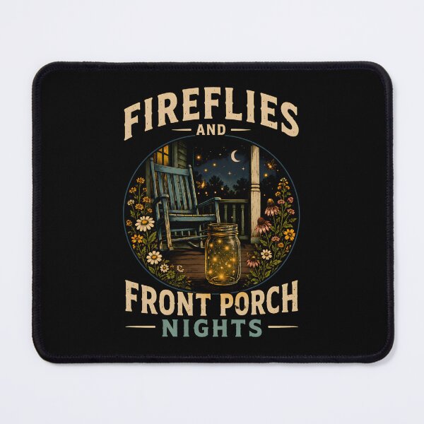 Item preview, Fireflies and Front Porch Nights | Rustic Country Summer Mason Jar Wildflower Vintage Design designed and sold by ZyziowskyArt.