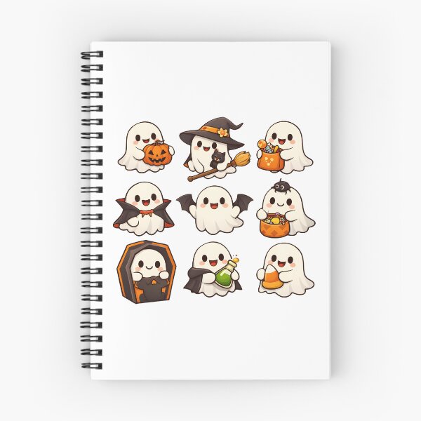 Item preview, Cute Halloween Ghost Sticker Pack Kawaii Spooky Boo Halloween Gift designed and sold by Artycom.
