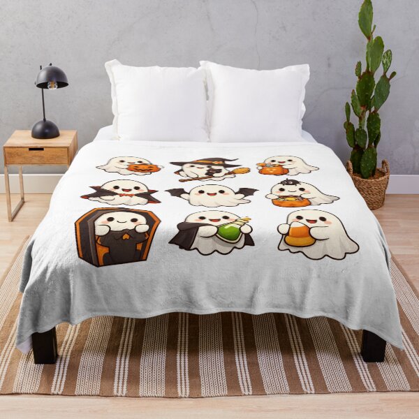 Item preview, Cute Halloween Ghost Sticker Pack Kawaii Spooky Boo Halloween Gift designed and sold by Artycom.