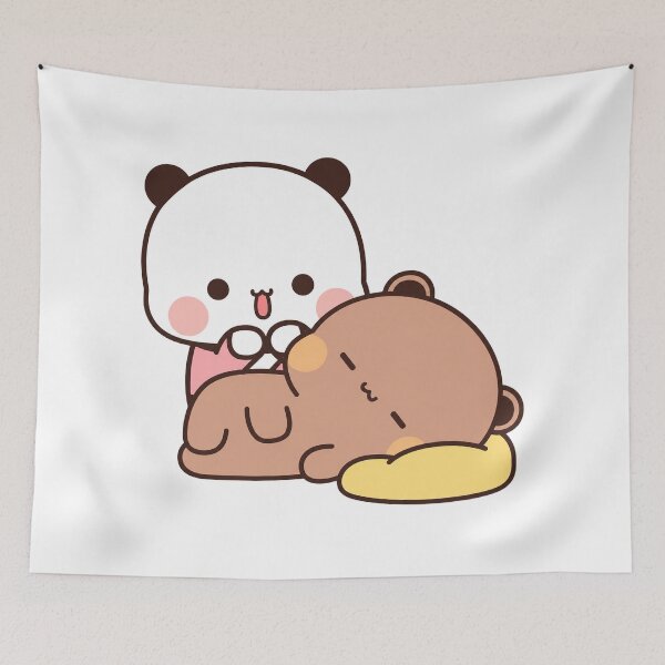 Item preview, Cute Bubu Giving Dudu A Massage designed and sold by Tom-Riley.