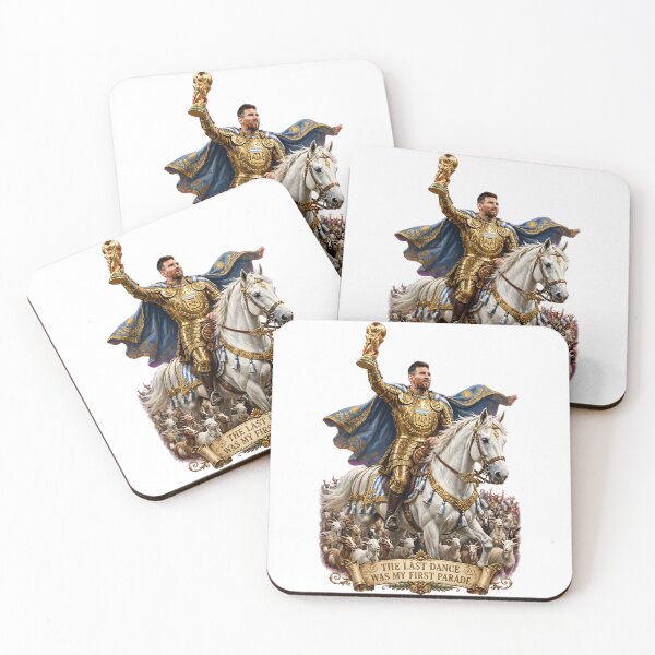 Item preview, The Last Dance Was My First Parade | Messi Emperor White Horse Golden AFA Armor World Cup Parade GOAT Army designed and sold by Arextr.