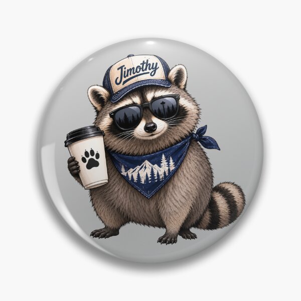 Item preview, Jimothy the Raccoon – Coffee, Mountains & Northwest Vibes designed and sold by SimplyJasper.